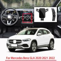 ที่จับโทรศัพท์มือถืออุปกรณ์เสริมรถยนต์สำหรับ Mercedes Benz GLA H247กระจกมองหน้ารถยนต์นำทางด้วยแรงโน้มถ่วง2020 2021 2022รองรับ GPS