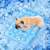 【LZ】 Summer Cooling Mat Pad For Dogs Cats Gel Soft Ice Pad Sofa Breathable Cool Dog Bed Washable Ice Pad For Small Medium Large Dogs