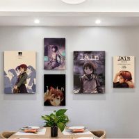 ✑ Serial Experiments Lain Anime โปสเตอร์กระดาษคราฟท์ Vintage โปสเตอร์ Wall Art ภาพวาด Study Nordic Home Decor