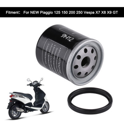 Anauto Motorcycle Oil Filter for Piaggio 125 150 200 250 X7 X8 X9 GT