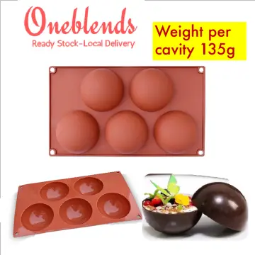 3D Ball Shape Sphere Silicone Molds Baking Mold for Mousse Cake 8-Cavity