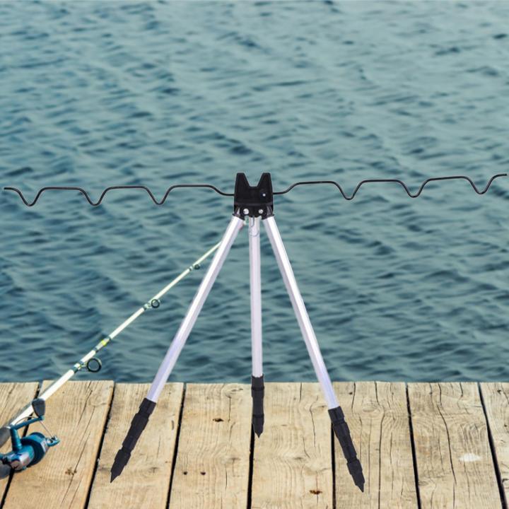 gispark-รองรับคันเบ็ดขาตั้งกล้องแบบพับได้เสาประมงสำหรับแม่น้ำธนาคาร