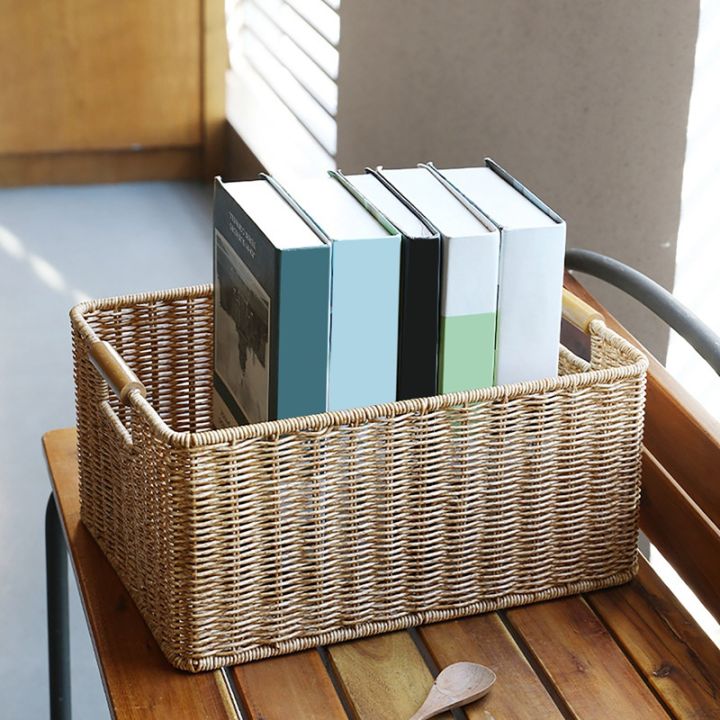 wicker-storage-basket-rattan-woven-shelf-storage-basket-stackable-shelf-organizer-basket-with-handle-rectangle