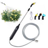 Garden Watering Spray Gun USB Automatic Electric Sprayer Nozzle Sprinkler Garden Plant Mister Watering Spray Irrigation Tool