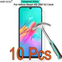 [Electronic film] 10ชิ้น/ล็อตสำหรับ Infinix Smart HD 2021 6.1 Quot; ความแข็ง9H 2.5D ฟิล์มกระจกนิรภัยบางเฉียบป้องกันหน้าจอยาม