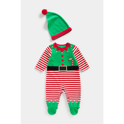 ชุดแฟนซีเด็ก Mothercare Festive Elf All In One And Hat Set CD373
