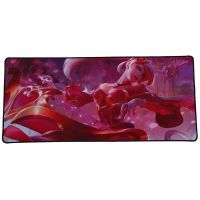 Gaming Mouse Pad Locking Edge Large Mouse Mat PC Computer Laptop Mousepad for Apple MackBook CS GO Dota2 LOL:Woman playing the piano