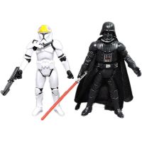 uShuangYangYaFaXin Available โมเดลฟิกเกอร์ อนิเมะ Star Wars The Mandalorian Stormtrooper Darth Vader ของเล่นสําหรับเด็กผู้ชาย