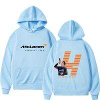 เสื้อมีฮู้ดผู้ชาย F1ทีมแข่ง McLaren แฟนๆฤดูหนาวฟอร์มูล่าวันแข่งขันออร์แลนโดนอร์ริสเสื้อแบบมีฮู้ดสำหรับทีมชาย/หญิงเสื้อผ้าแบบโอเวอร์ไซส์