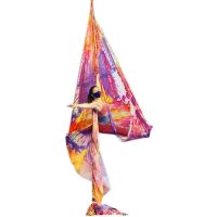 Aerial Yoga Hammock Fabric 1-9m Flying Pilates Yoga Therapy Swing Silk Anti-Gravity Fitness Meditation Mat Home Gym rede de ioga