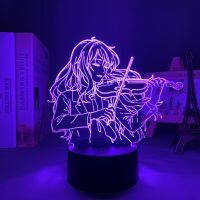 ☂ Shigatsu Wa Kimi No Uso Anime Led Light Kaori Miyazono for Kids Bedroom Decoration Birthday Gift Manga 3d Lamp Your Lie In April