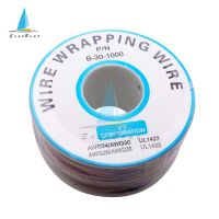 One Roll 8 Colors 30AWG Wire Wrapping Wire Tinned Copper Solid PVC Insulation Stranded Cable Electrical Wire DIY