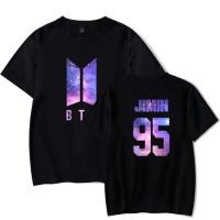 แฟชั่นล่าสุด RS! BTS T-shirt JIMIN 95 Starry Cotton Lovers Short Sleeves Hip Hop Tees S-5XL