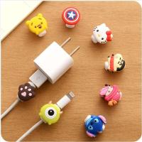 เคสม้วนสายเคเบิลป้องกันสำหรับ iPhone USB สายชาร์จ100ชิ้น/ชุด