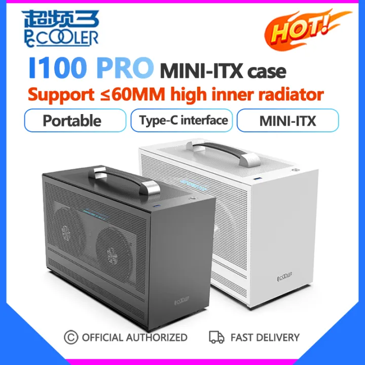 Pccooler I Pro Mini Itx Case Computer Small Desktop Chassis Itx