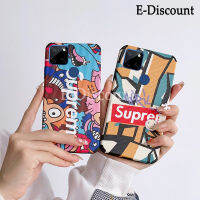 เคสโทรศัพท์ Realme C25Y C21Y C21เคสหน้ายิ้ม SUP หนังแกะคู่เคสมือถือสำหรับ Realme C21 C21Y C25Y เปลือกด้านหลัง