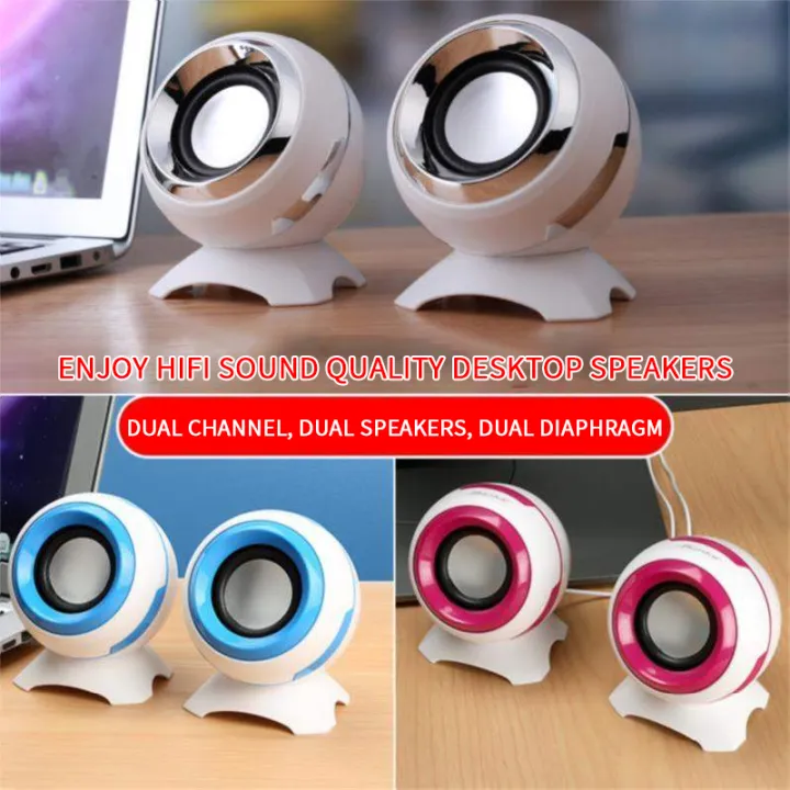 Wired Mini Computer Speakers Bass Horns For Laptop Desktop Phone