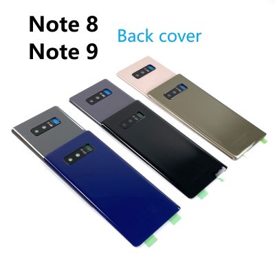 （shine electron）Note8 Note9ประตูหลังฝาหลังปิดโทรศัพท์เงาอะไหล่สำหรับ SAMSUNG Galaxy Note 8 N950 Note 9 N960กระจกหลังชิ้นส่วนเคส