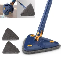 Triangle 360 Rotatable Cleaning Mop Telescopic Household Ceiling Cleaning Brush Tool Self-draining To Clean Tiles and Walls