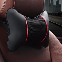 Car Headrest Comfortable Neck Pillow 3D Leather Neck Pillow Universal for All Seasons Neck Pillow Interior Accessories Seat Cushions