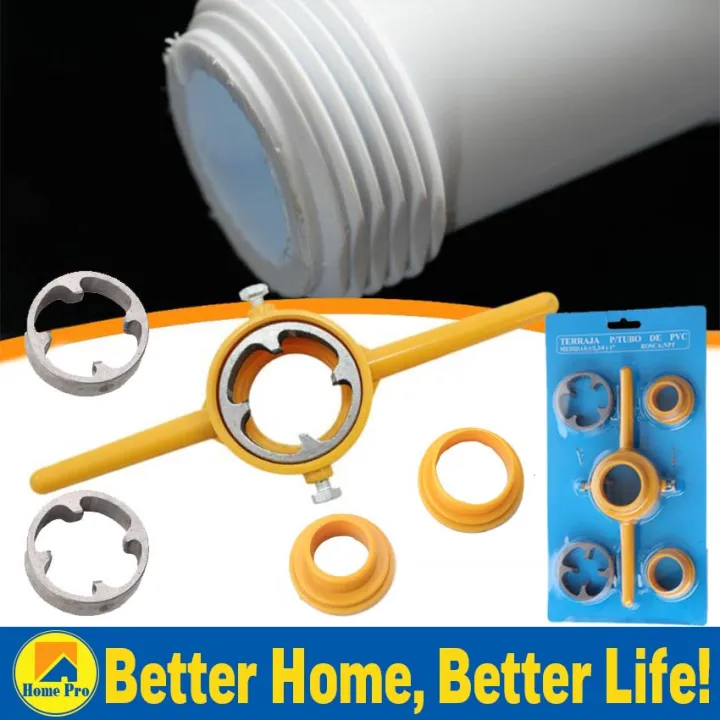 6PCS PVC Thread Tool Maker Manual Plastic Pipe Threader Powerful Screw