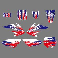 ❀✕ NICECNC Motorcycle 1 set Team Background Graphic Sticker Decals Kit For Honda CRF70 CRF 70 2004-2010 2009 2008 2007 2006 2005