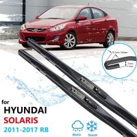 สำหรับ Hyundai Solaris Accent 2011 2012 2013 2014 2015 2016 2017 RB ไม้เช็ดรถใบมีดอุปกรณ์เสริมรถยนต์ที่ปัดน้ำฝน J Hook Tyoe