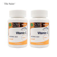 วิตามินซี x 2 ขวด สารสำคัญ แอสคอร์บิก แอซิด 60 มก. Vitamin C The Saint เดอะ เซนต์ Active Ingredient: Ascorbic Acid 60 mg. per Capsule