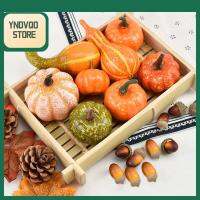 YNDVQO STORE 50/70/128/166Pcs เทศกาล เหมือนจริง เหมือนจริง ฟักทองฮาโลวีนประดิษฐ์ งานฝีมือ DIY ผักปลอม อุปกรณ์จำลองสถานการณ์