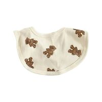 Soft Baby Bib Saliva Towel For 0-5 Years Cute Bear Print Scarf Babies Keep The Drools From Soak Into Baby S Clothing