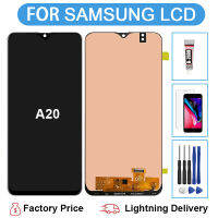 100% ทดสอบสำหรับ Samsung Galaxy A20 A205จอแสดงผล LCD Touch Screen Digitizer สมัชชาสำหรับ Galaxy A20 SM-A205F A205FN ซ่อมเปลี่ยนแผงสัมผัสที่มีคุณภาพสูง