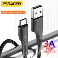 Essager 0.5m/1m/2m LED 3A USB Type C / Micro Cable For Samsung Huawei Xiaomi Fast Charging USB-C Charger Mobile Phone Cable