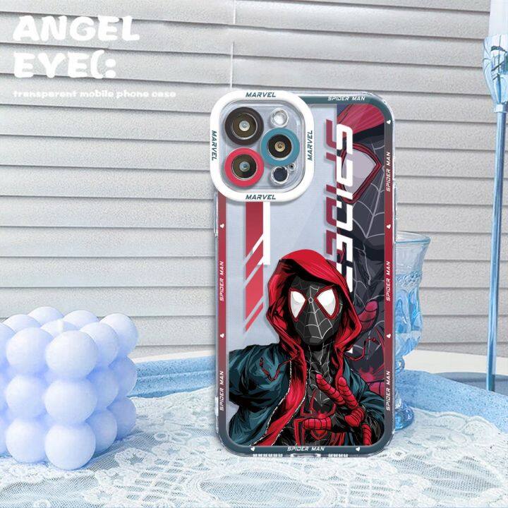 เคสสำหรับ-vivo-s1-y15s-y15a-y01-y15c-v21-y21-y21s-y21a-y7s-y51-y51a-y30i-y30-y51s-y11s-y12a-กันกระแทกใส-tpu-marvel-spider-man-gwen-punk-hobie-ซิลิกาเจลเปลือกโปร่งใส