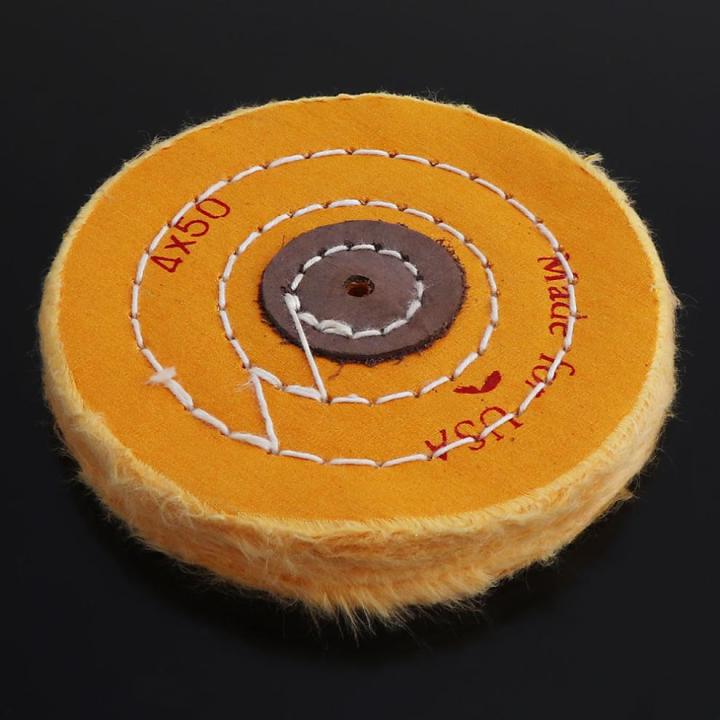 wool-polishing-wheel-4-inch-t-shaped-yellow-cotton-cloth-buffer-cotton-pad-with-5mm-hole-for-metal-polishing-car-polishing