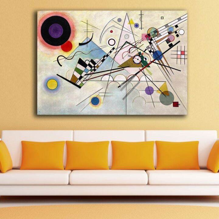 องค์ประกอบ-hd-โดย-wassily-kandinsky-ภาพวาดผ้าใบสำหรับห้องนั่งเล่นตกแต่งบ้านภาพวาดสีน้ำมันบนผ้าใบผนังภาพวาด