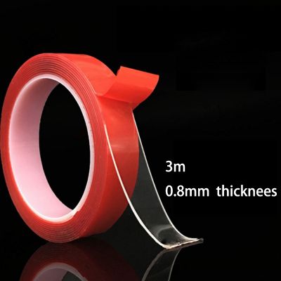 Nail Art fixed Manicure Tools stickers red Acrylic Transparent 3/10 Meter Double Sided Tape Waterproof Tips Display Stand Chart