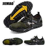 JIEMIAO Men Quick Dry Aqua Shoes Breathable Hiking Upstream Shoes Outdoor Beach Swimming Shoes Barefoot Water Sneakers