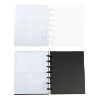 160 Pockets 3 inch Mini Photo Album 7 Ring Binder Portable for Postcards