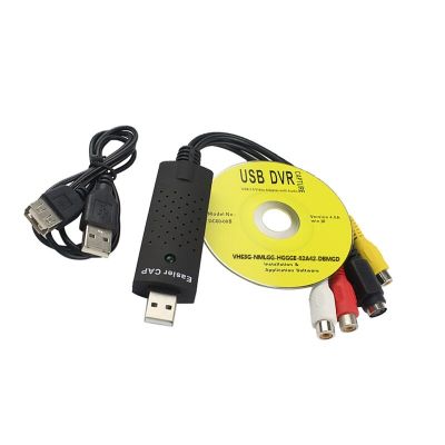 ▣ Easiercap USB 2.0 Easier Cap Video Adapter 4 Channel TV DVD VHS Video Card for Windows 2000/XP/7/10 Vista Capture Drive Free