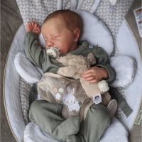 20Inch Lifelike Bebe Reborn Sleeping Finished 3D Painted Skin Newborn Toy Figure For Girls Surprise Birthday Gift lol