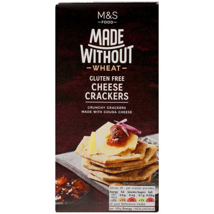 M&S Made Without Wheat Gluten Free Cheese Crackers 100g x1 Marks and Spencer Cheesy Crunchy