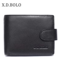 X.D.BOLO 2019 Brand Genuine Leather Wallet Mens Coin Holders Luxury Male Cowhide Purse Men Leather Wallets for Money and Cards