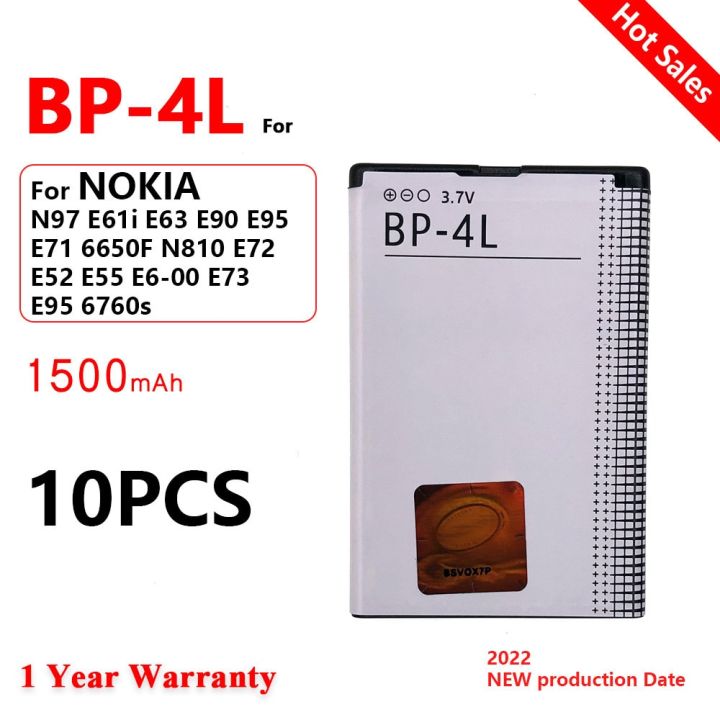 bp-4l-แบตเตอรี่ชาร์จสำหรับ-nokia-n97-e61i-e63-e90-e95-e71-6650f-n810-e72-e52-e55-e6-00-e73-e95-6760s-bp4l-1500mah