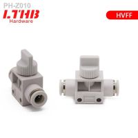 Pneumatic Valve Fittings HVFF Quick Connector Straight Through 4 6 8 10mm Air Control Valve Speed Controller Quality Connector