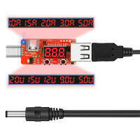 【HOT SALE】 Roster Den HiDANCE Type-C PD2/3.0 5.5*2.5Mm ที่สายไฟทริกเกอร์ DC5525 QC4โน้ตบุ๊ค15/20V หรือกระแสและแรงดันไฟฟ้าจอแสดงผล