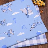 Lovely Doraemon/Airplane/Dots Printing Twill Cotton Patchwork Cloth Material For Home Decoration Children Baby Bedding Fabric