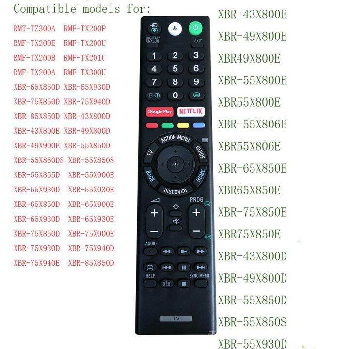 New RMFTX200P Remote Control Replacement For Sony 4K Ultra HD Smart