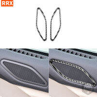 2021For BMW 6 Series M6 F12 F13 F06 2011-2018 M Sport Real Carbon Fiber Stickers Door Horn Cover Car Interior Styling Accessories