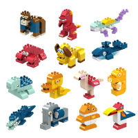 Creator Duploeds Animal Zoo Big Particles Brick Accessory Toy Duck Orangutan crocodile dolphi Elephant Penguin Block Bricks