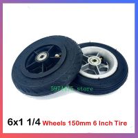 6x1 1/4 Wheels 150mm 6 Inch Pneumatic Tire Inner Tube With 4 Inch Aluminum Rims For Gas Electric Scooters E-bike A-folding Bike